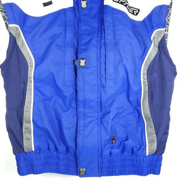 Spyder Men's Entrant Dermizax EV Large Blue Insulated FullZip Snowboarding Vest - Picture 3 of 13